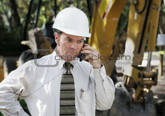 Engineer On Construction Site
