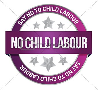 Say No To Child Labour seal