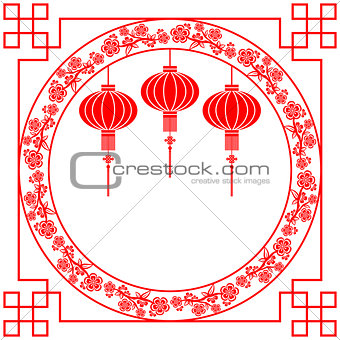 Chinese New Year Red Lantern Background
