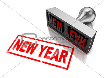 new year stamp