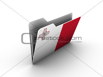 folder icon with flag of malta