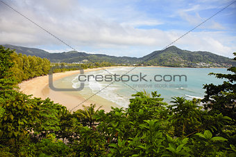 Tropical ocean with the beach - Thailand, Phuket, Kamala