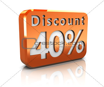 forty percent discount