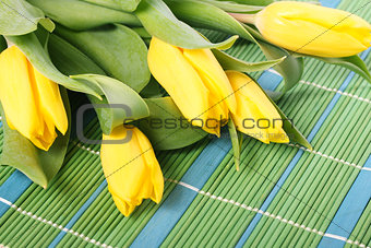 Tulips on placemats