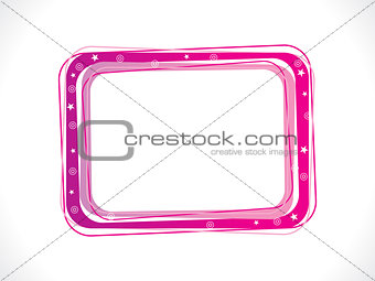 abstract pink frame template