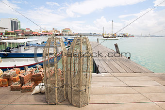 Fish Trap on Jetty in Penang