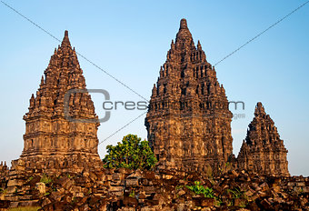 Prambanan temple in indonesia
