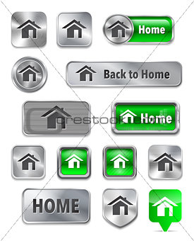 Web elements with home sign