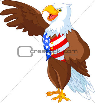 Patriotic American Eagle
