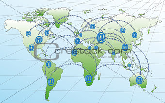 Internet networks in the world