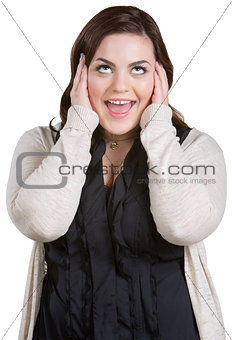 Yelling Woman with Covered Ears