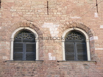Two windows in the Saint Peter church