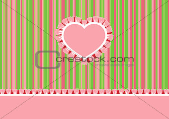 Greeting card with heart 