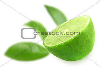 Half of fresh lime