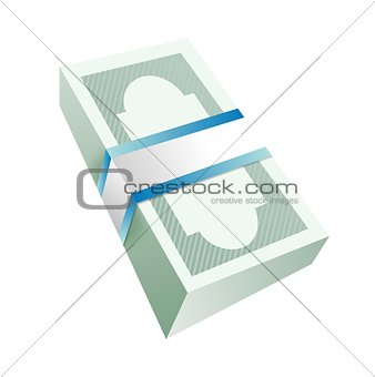 money bills stack illustration design