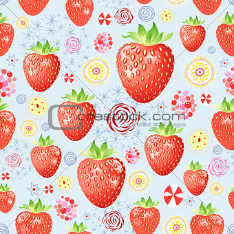 texture of a delicious strawberry