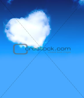 Heart from clouds