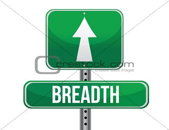 breadth road sign illustration design