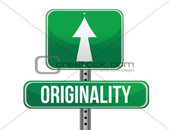originality road sign illustration design