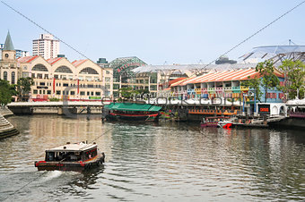 clarke quay riverside singapore city