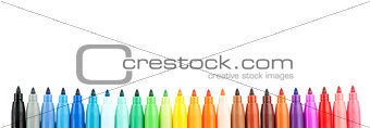 Set of colored felt-tip pens