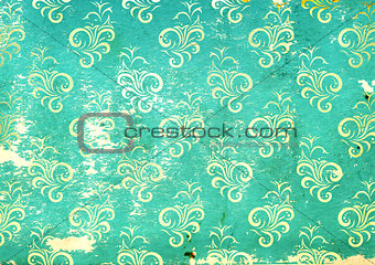 Paper texture with floral decor