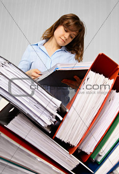 Accountant and business documents