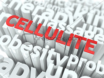 Cellulite. The Wordcloud Medical Concept.