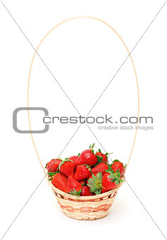 Ripe Red Strawberries in basket