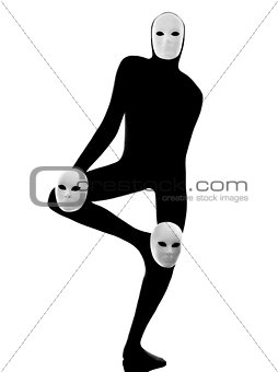 performer mime with mask