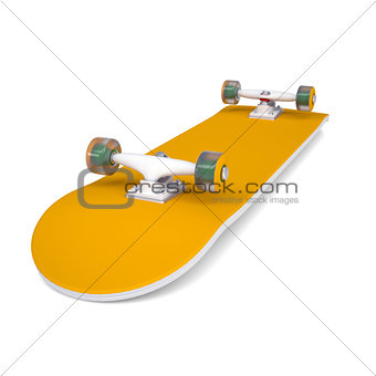 Orange skateboard