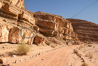 Dirt Road In The Negev Desert