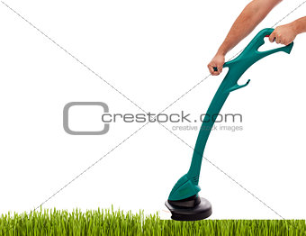 Trimming grass