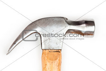 Close up of claw hammer