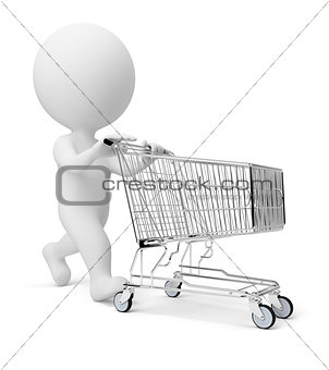 3d small people - cart