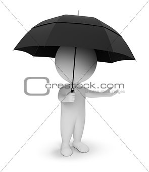 3d small people - umbrella