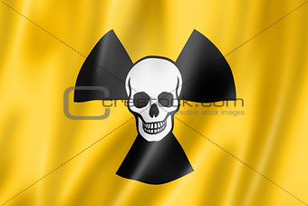 radioactive nuclear symbol death flag