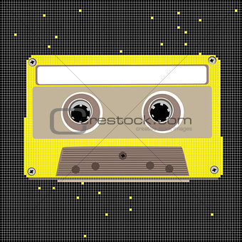 pixel art cassette