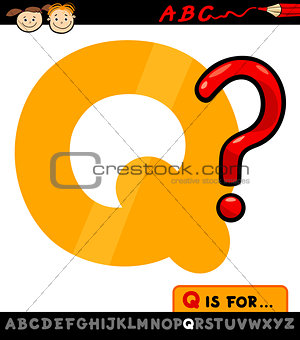 letter q with question mark illustration