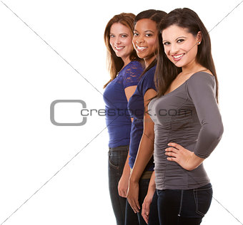 group of casual women