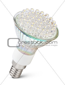 LED light bulb isolated on white