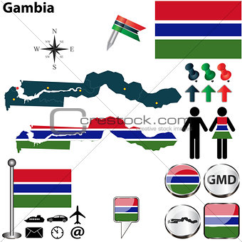 Map of Gambia