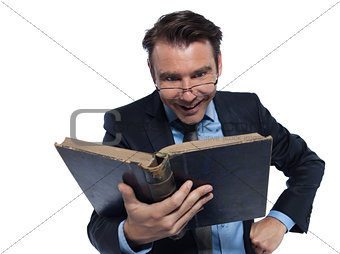 man professsor teacher teaching reading ancient book