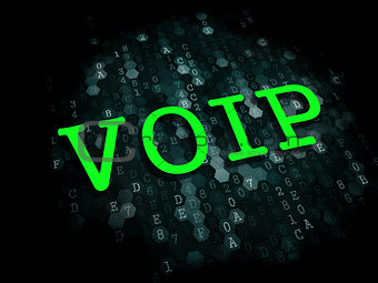 VOIP. Information Technology Concept.
