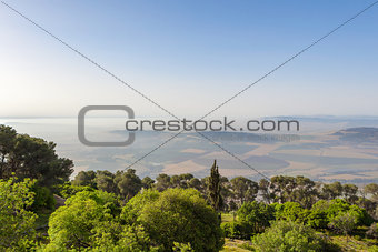 Holy Land view from Mount Tabor