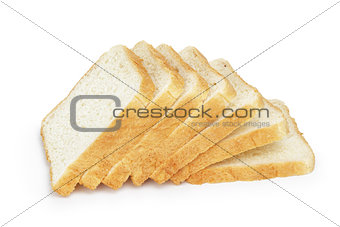 seven slices  of toast bread