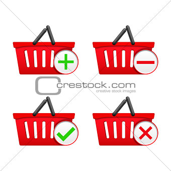 Shopping Basket with Icons