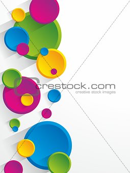 Creative coloured circles background