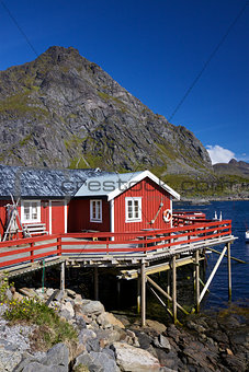 Picturesque fishing hut