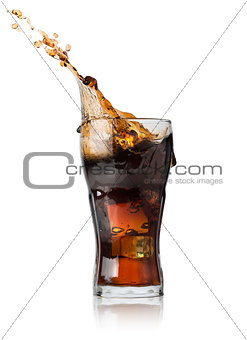 Cola in glass